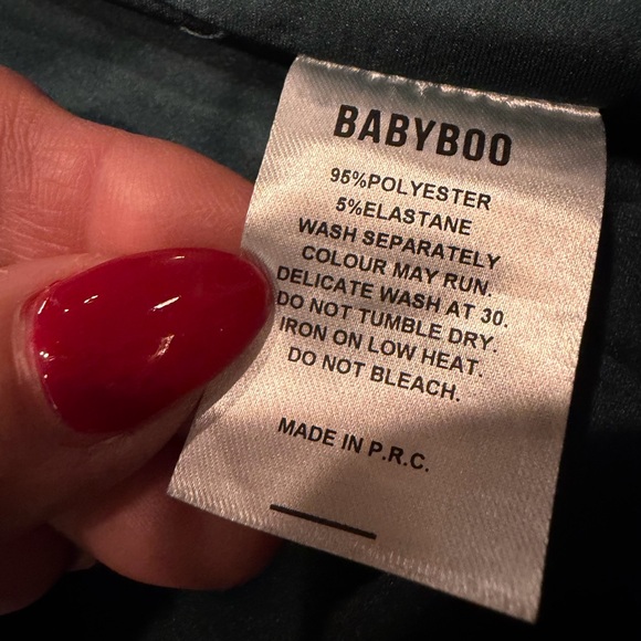 NWT BABYBOO MISHA MAXI DRESS - EMERALD Sz: M - Picture 14 of 15